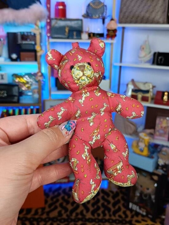 Salvatore Ferragamo Accessories - Vintage Salvatore Ferragamo Red Teddy Bear Bag Charm